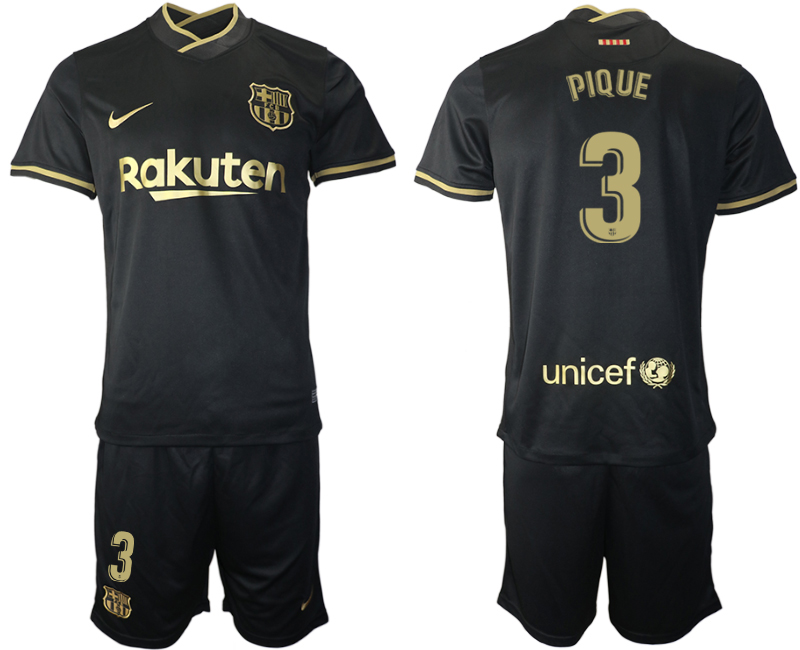 Men 2020-2021 club Barcelona away #3 black Soccer Jerseys->barcelona jersey->Soccer Club Jersey